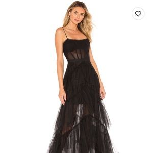 BCBGMAXAZRIA Corset Tulle Gown- size 4 worn once